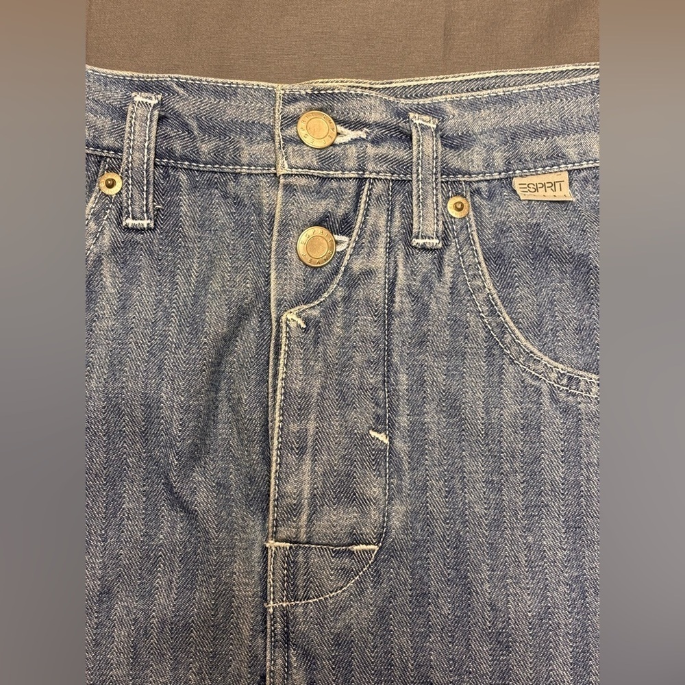 Espirit Women's Vintage HNRY Denim Skirt Size 29 - Picture 11 of 14